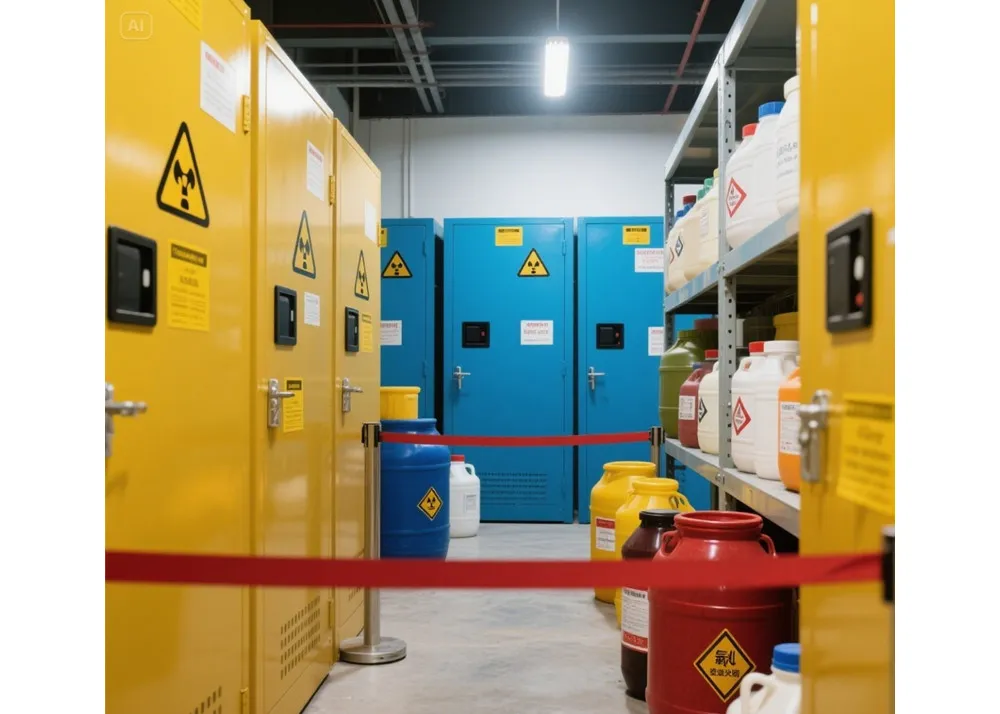 रासायनिक सुरक्षा: सुरक्षित स्टोरेज पद्धतींद्वारे तुमच्या कामाच्या ठिकाणी धोके रोखणे