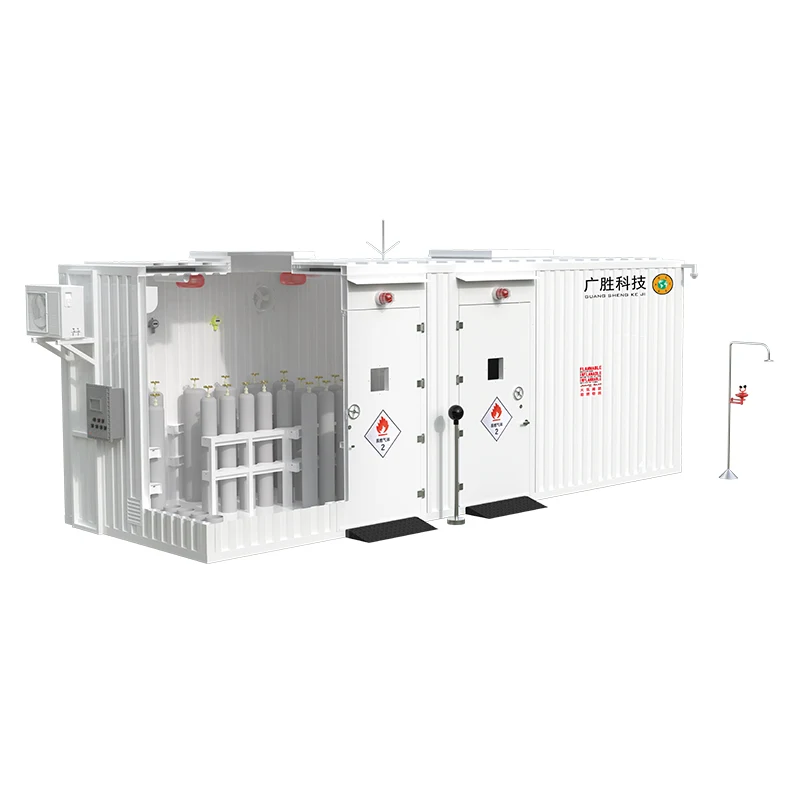 वॉक-इन स्फोट-प्रूफ गॅस सिलेंडर स्टोरेज कंटेनर वेअरहाऊस